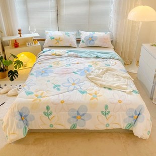 洁雅夏空调被夏天秋夏凉春被单人被被夏季洗水洗丽人