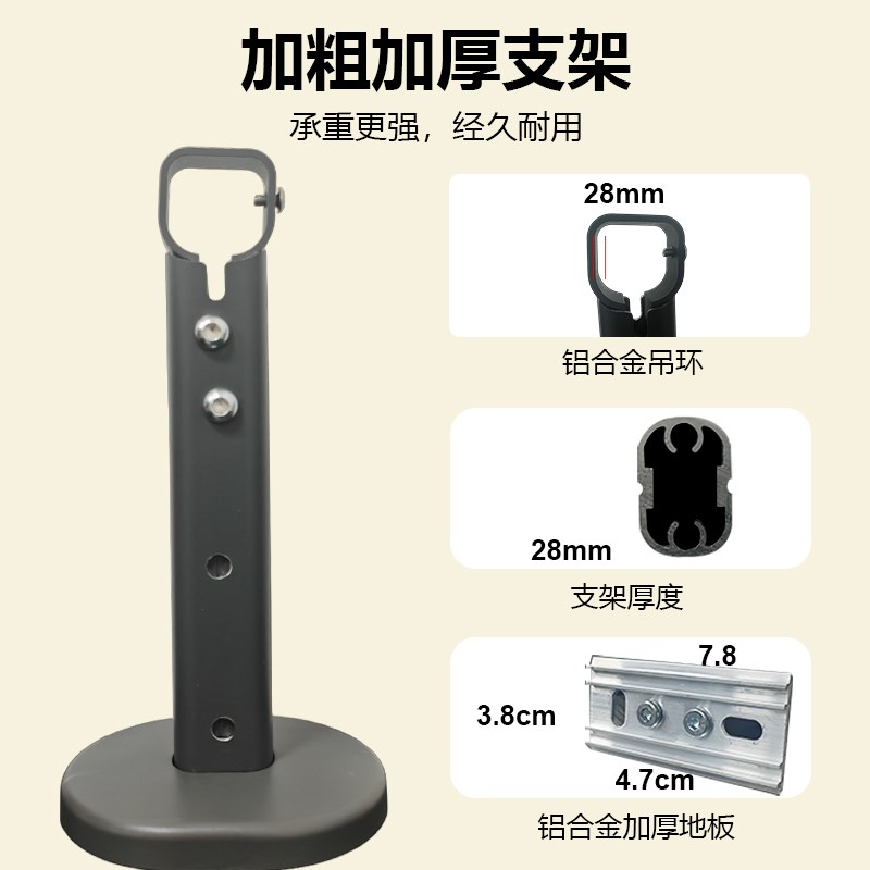 晾衣杆阳台固定式顶装晾衣架家用吊杆挂衣杆室内上下升降晒衣杆