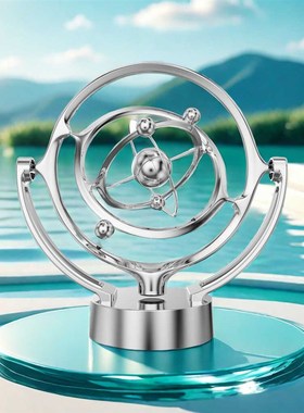 解压永动停创意会动的动态天体混沌摆永动仪重力平衡