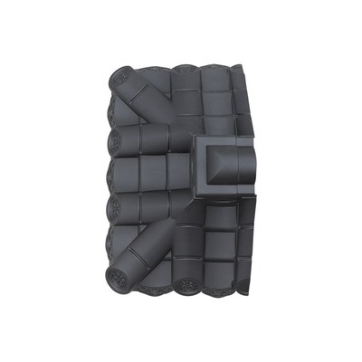 墙大号堵头塑料面围墙瓦末端仿古树脂墙头一体收边封头收口