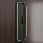 极简玻璃门拉手加厚大门拉手酒店会议室对装 推拉实木门把手