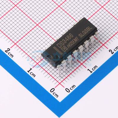 RS-485/RS-422芯片 DS3486N DIP-16 原装正品