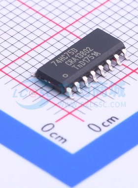 锁存器 74HC75D,653 SOIC-16 互补