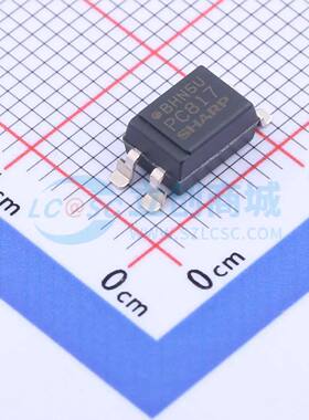晶体管输出光耦 PC817X2NIPW SOP-4-2.54mm 原装正品