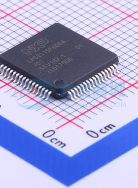 单片机 LPC2119FBD64/01,15 LQFP-64(10x10) 128KB 60MHz ARM 芯