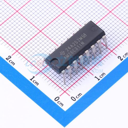 RS-485/RS-422芯片 AM26C31IN PDIP-16 原装正品