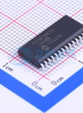 单片机(MCU/MPU/SOC) PIC18F25K22-I/SO SOIC-28-300mil 原装正品