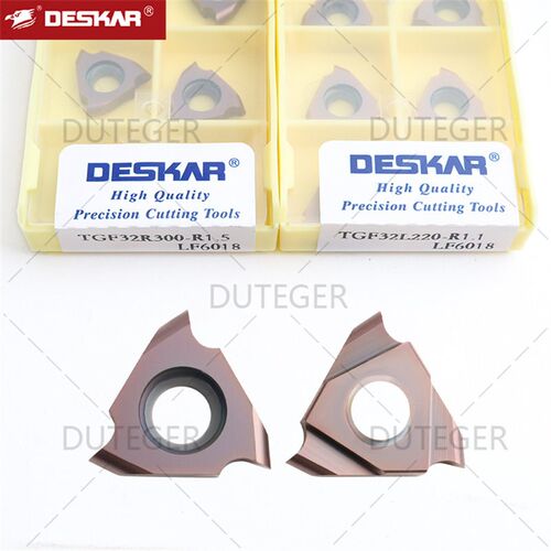 DESKAR戴斯卡圆弧卡簧槽刀片TGF32R050 LF6018 TGF32L050-R0.25