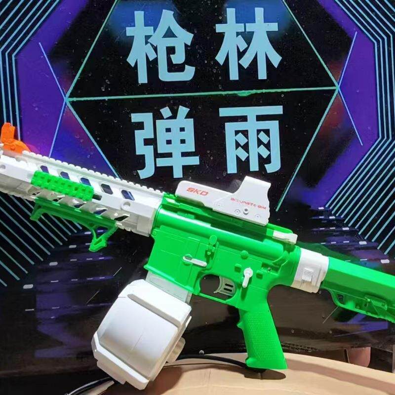 湖南怀化游乐气炮枪厂家生产吃鸡游戏真人版CS项目枪林弹雨气炮枪