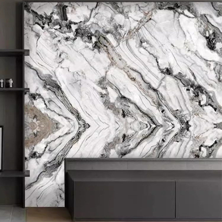 简约轻奢潘多拉壁画石纹理墙布宝格丽大理石墙纸客厅玄关电视背景,家装主材,定制壁画,淘宝优惠券,粉丝福利购,淘宝优惠卷