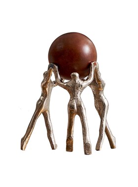 邸高家居 创意守护地球书档摆件 样板房间装饰品书房布置陈列书柜