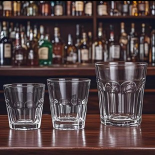 钢化啤酒杯开水杯果汁 金质酒具酒吧夜场夜店吧台KTV专用加强加厚