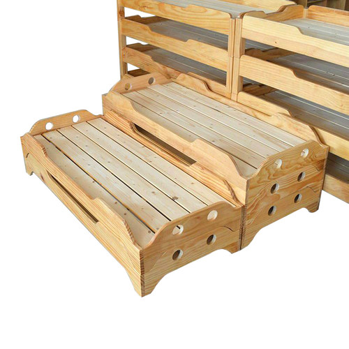 幼儿园床午睡床实木床早教托管班小学生午睡床午托小床专用叠叠床