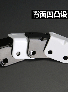 加厚角码角铁桌椅固定家具连接9度型黑色白色直角角码