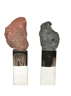 新现代石材圆形屏风盘样板间玄关书钟表书房装饰