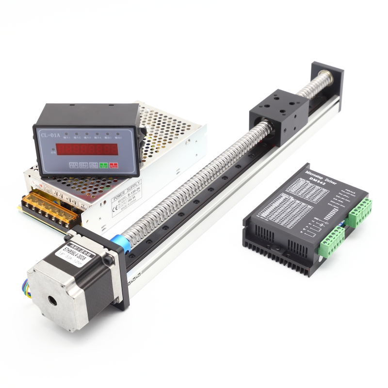 直线滑台模组滚珠丝杠57步进电机套装线性滑轨精密线轨升降工作台