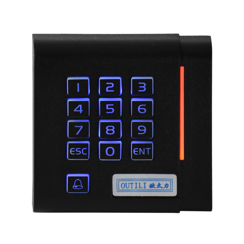 欧太力品牌门禁读卡器IDIC卡刷卡器读头WG26格式灌胶防水凸起按键