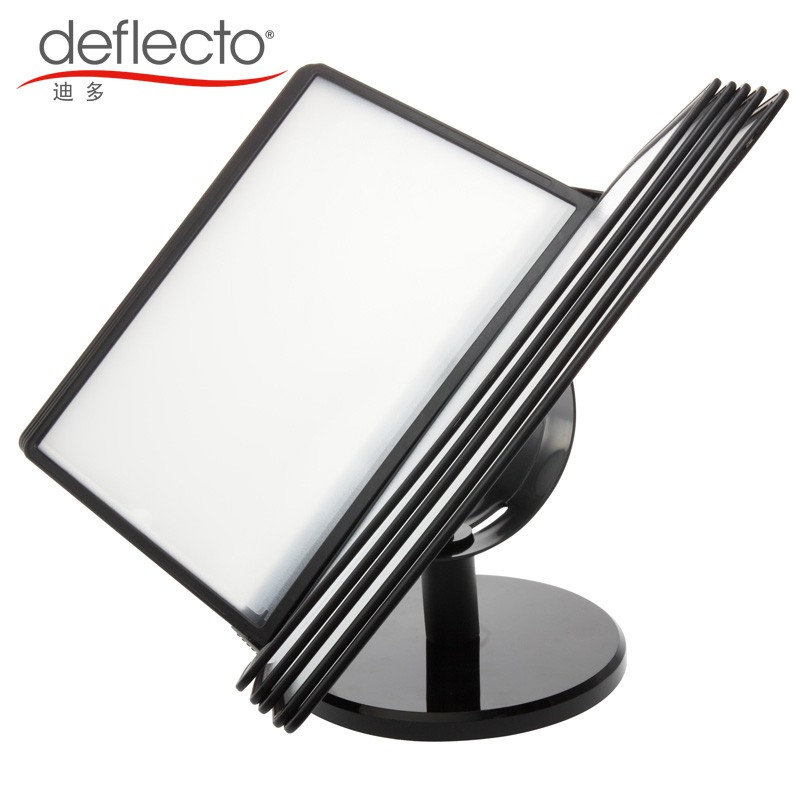 迪多旋转翻页菜谱架桌面多页酒水牌5展示架宣传广告牌10活页展示