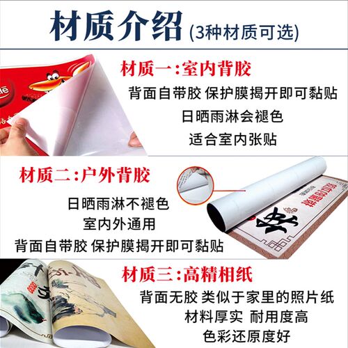 理发店装饰画美发店装饰背景墙自粘海报女发型画男士发型图