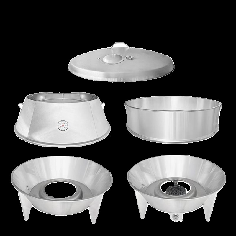 庆源木炭燃气烤鸭炉零件9米炉盖斜身底座增高圈加高圈