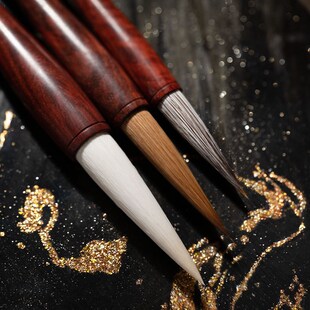 善琏湖笔 扶苏 紫檀毛笔书法初学者湖笔书法笔羊毫兼毫狼毫毛笔字