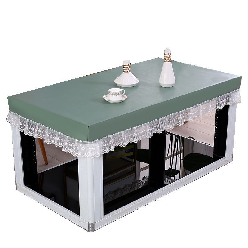 PU电炉茶几皮罩防水防油烤火炉桌垫烤火桌面皮罩餐桌防烫免洗桌布