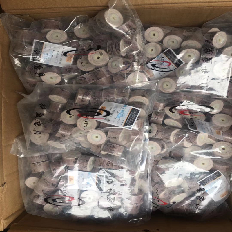 科盈活柄百叶轮磨头带柄砂布轮打磨头木工砂纸抛光轮百页轮电磨头