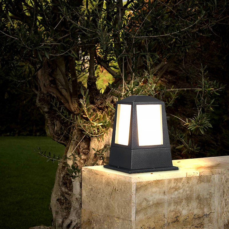 户外柱头灯防水防锈庭院入户立柱灯公园路边草地灯别墅大门围墙灯