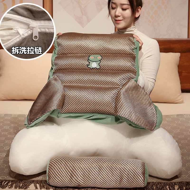凉席牀头软包靠背牀上看书护腰枕垫沙发抱枕靠垫枕头靠枕拆洗夏