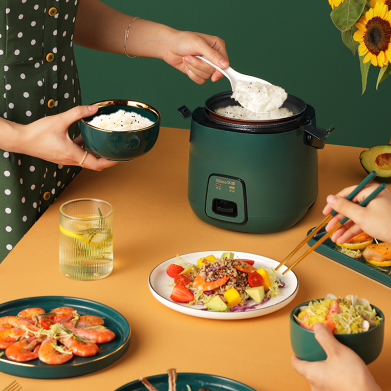 华强迷你电饭煲1到2人家用小型智能多功能电饭锅可蒸煮两用3