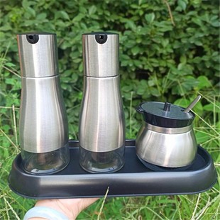 玻璃调味瓶罐商用创意调料盒酱油瓶醋瓶子辣椒油罐酱料瓶装