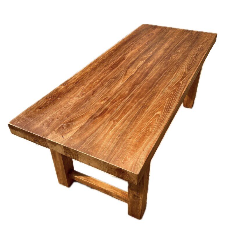 加厚实木餐桌老榆木大板桌长桌茶桌办公书桌免漆复古家用定制,住宅家具,家用茶台/茶桌,淘宝优惠券,粉丝福利购,淘宝优惠卷