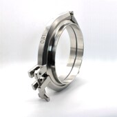 卡扣端头快速管件 卫生级三节卡箍式 焊接快装 装