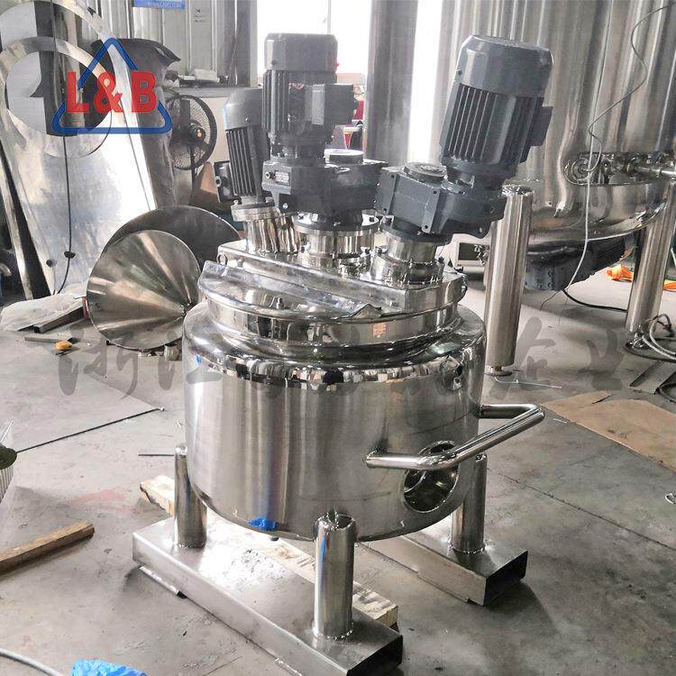 力仕不锈拌钢电加热百保温酥油合搅拌罐 多功能移动1搅混罐