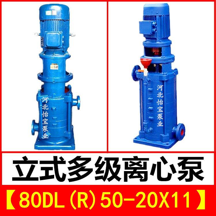 80DL50-20X11立式多级泵DLR型热水增压管道离心泵高层建筑给水泵
