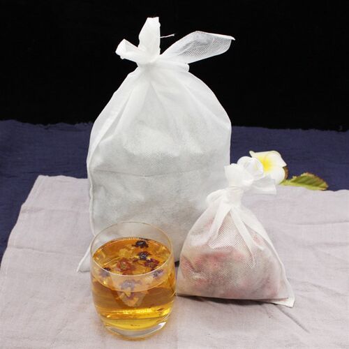 包邮100个16*21cm扎口无纺布袋子煎药袋过滤袋卤料隔渣袋中药袋