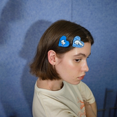 夏季 FTW哭泣小猫 小狗发夹高级感醋酸边夹无痕25新款 刘海夹一字夹