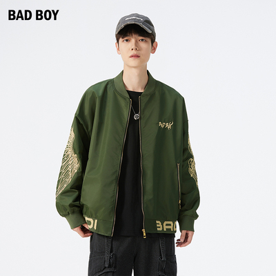 BADBOY男装飞行员夹克翅膀外套