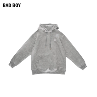 BAD BOY春秋绣花小标连帽卫衣