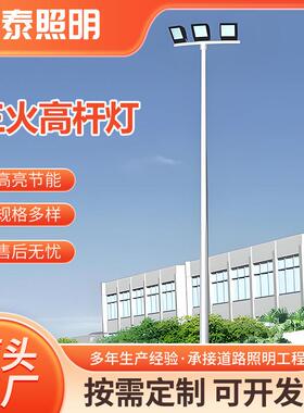 户外道路灯高杆中杆灯6米7米8米篮球网球场灯广场灯led道路照明灯