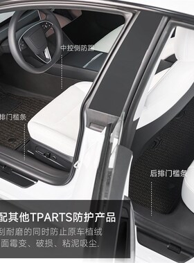 焕新odl中控侧边防踢垫防护板改装内饰