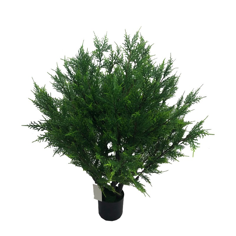 仿真植物盆栽柏树中号绿植迎客松美人松园林工程造景装饰直售