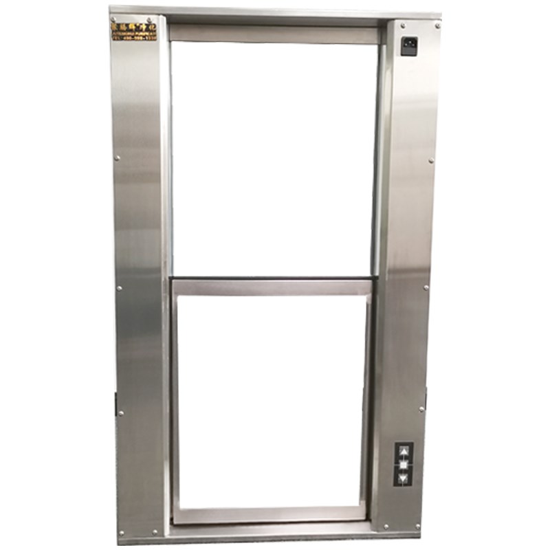 电动升降传递窗一键感应升降门双通互锁不锈钢医用电子升降传递窗