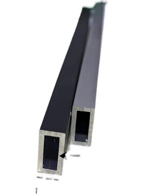 铝合金方管方通2**2哑光黑色铝型材方形管扁通空心立柱DI装饰