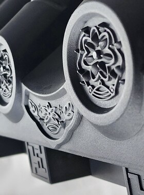 大号免架子立体瓦*仿古屋檐塑料新一体墙面装饰树脂瓦
