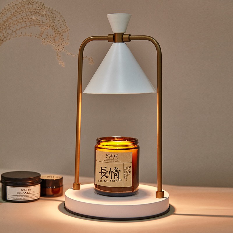 予里山人 香薰复古蜡烛台灯卧室可调光融蜡灯金属浪漫香氛助眠神