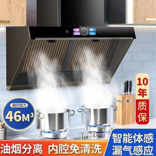 吸油机大吸力新款 抽油烟机家用厨房侧吸式 油烟分离免清洗厨皇子