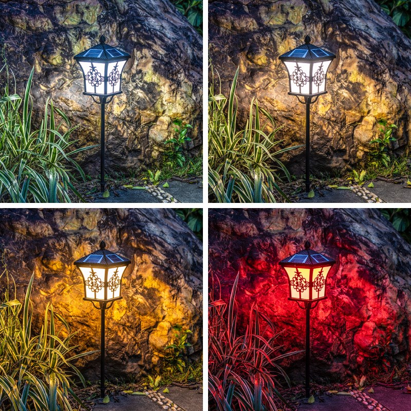 太阳能草坪灯户外花园庭院别墅草地装饰光影灯室外防水镂空插地灯