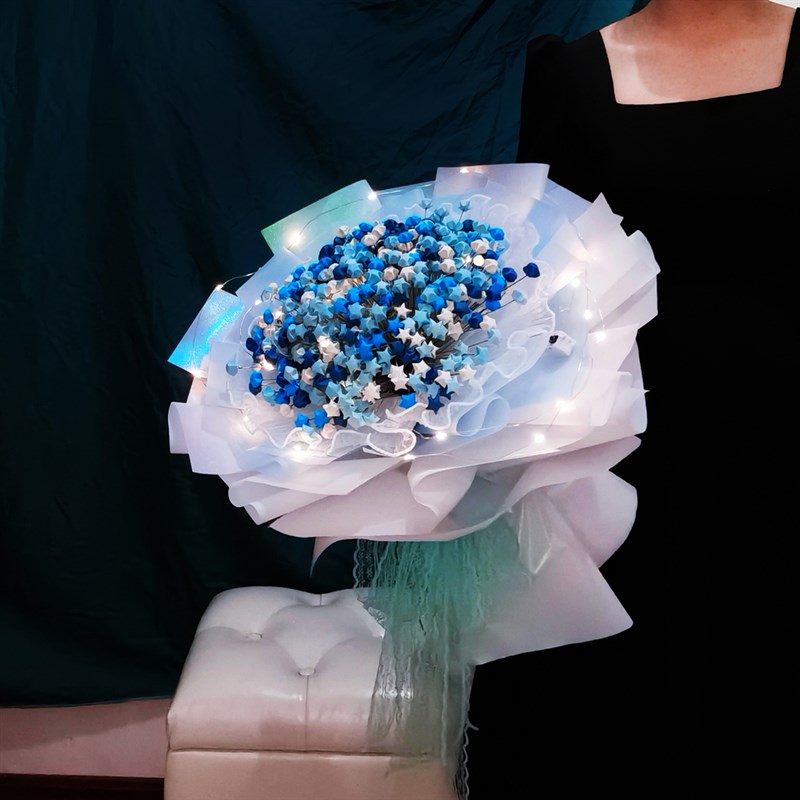 五角星星折纸花束材料包手工纸花DIY网红礼物送闺蜜女朋友生日