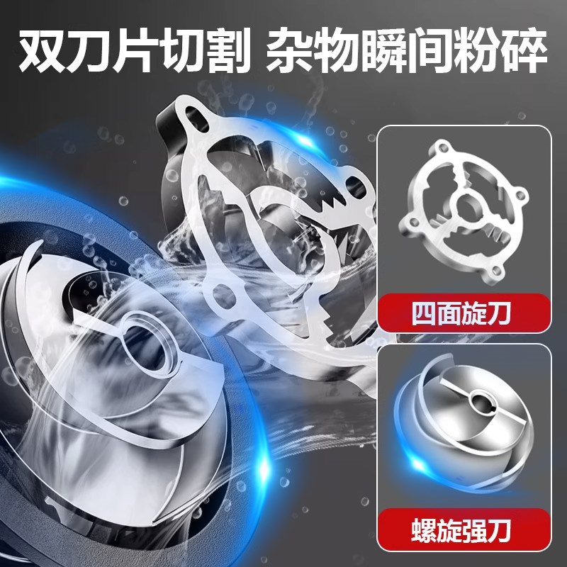 污水泵切割泵抽粪泥浆农村化粪池吸污泵不锈钢潜水泵小型家用